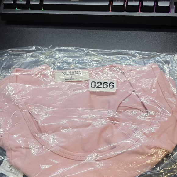 Zenana Blush Pink Sleeveless Cotton Bodysuit Sizes S,M,L,XL New In Poly Bag - Picture 7 of 8